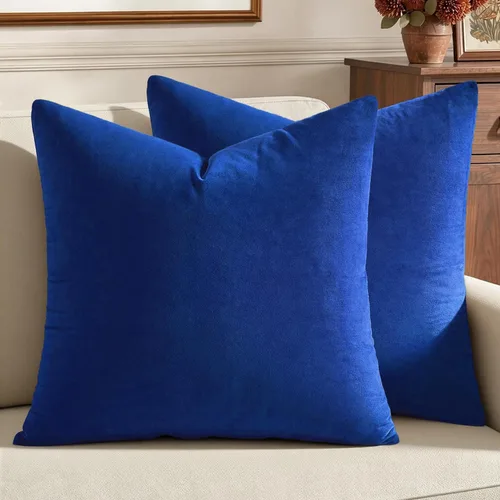 Vista 13 de MIULEE Paquete de 2 fundas de almohada de terciopelo decorativas rectangulares lumbares, fundas de cojín suaves sólidas para sofá, sofá, dormitorio