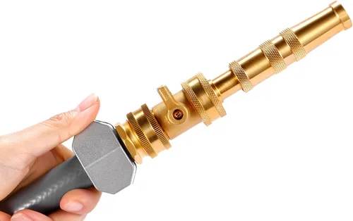 Vista 6 de La manguera de agua cierra la válvula, conector resistente de la manguera de jardín del latón macizo de 3/4 pulgadas