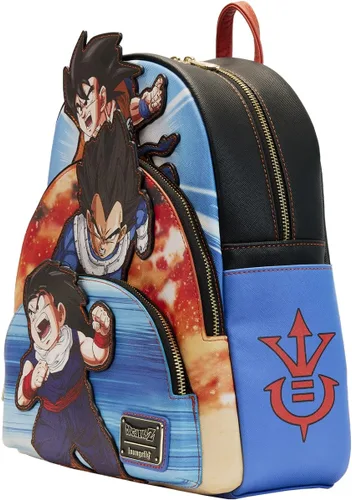 Vista 2 de Loungefly Dragon Balls Z - Mochila de triple bolsillo, Multi, Mochila