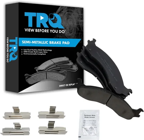 Vista 184 de TRQ Pastillas de freno delanteras semi metálicas compatibles con Ford Expedition 2018-2021 F-150 2018-2020 Lincoln Navigator 2018-2022