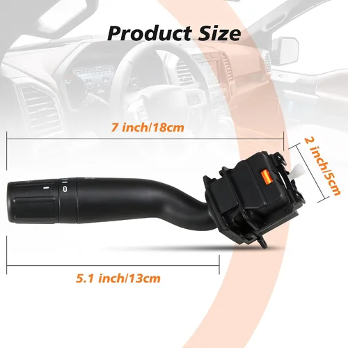 Vista 5 de CBS2293 Interruptor de limpiaparabrisas y señal de giro reemplaza Compatible con Ford F150 2015-2020, F250 F350 F450 Super Duty 2017-2022, F650/750