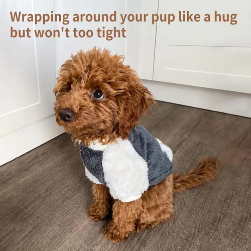 Vista 7 de LESYPET - Jersey de perro para perros pequeños a medianos, sudadera con forro polar para cachorros en invierno, ropa cálida para cachorros, jersey