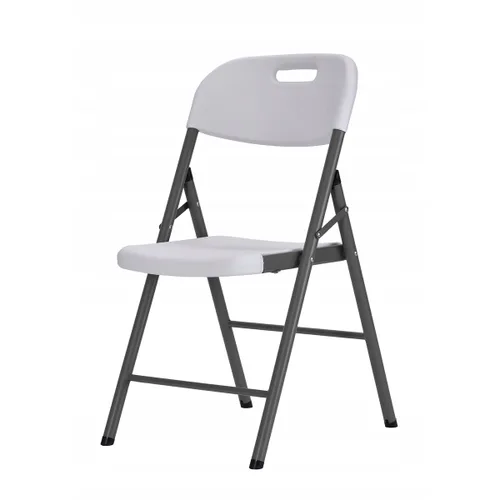 Vista 2 de Marbueno Silla Plegable Resina Blanco 44x53x83 cm Catering, Playa y Camping 10531