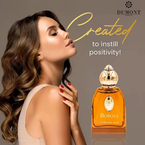 Vista 2 de Dumont BOROUJ LAMASAT OUD - Tamaño de viaje de 2.9 fl oz - Perfume unisex de inspiración árabe para hombres y mujeres - Fragancia almizclada
