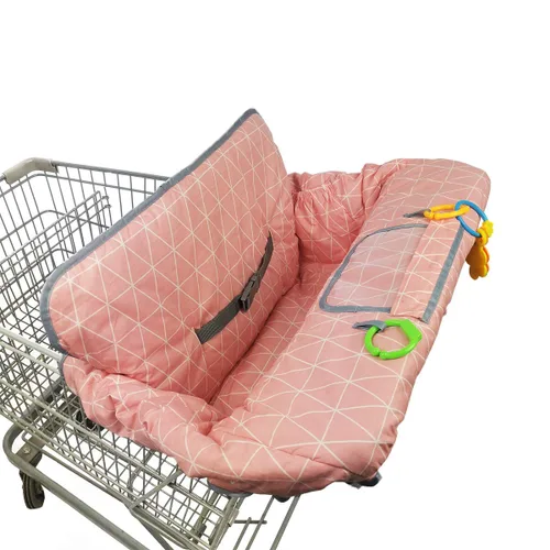 Vista 10 de Funda para carrito de compras para bebé, funda de silla alta de algodón, lavable a máquina para bebés, niños pequeños, niños o niñas (Lindo)