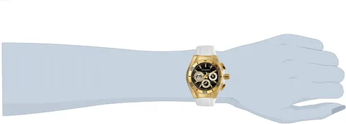 Vista 2 de Technomarine Cruise - Reloj cronógrafo para mujer (1.575 in, acero con esfera negra), color negro