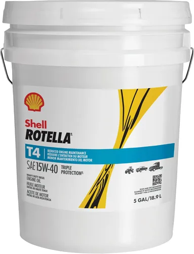 Vista 8 de Shell Rotella T4 Triple Protection 15W-40 Aceite de motor, 1 cuarto de galón (paquete de 6)