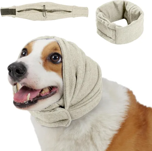 Vista 11 de Sudadera con capucha calmante para perros, almohadillas ajustables para las orejas para perros, almohadillas ajustables para protección contra
