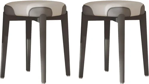 Vista 12 de Sillas de comedor de madera maciza, silla de cocina apilable, sillas de comedor, silla acolchada Simplicity, estructura de mortaja y espiga para Gris