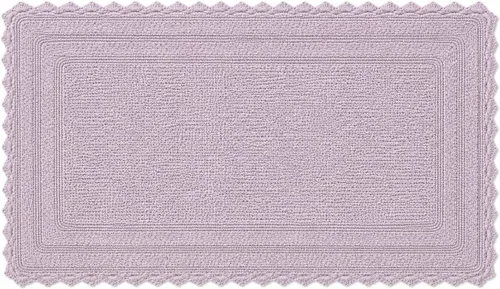 Vista 25 de Royal Blaze Tapete de baño de algodón rojo, reversible, pequeño ovalado de 18 x 26 pulgadas, lavable y decorativo