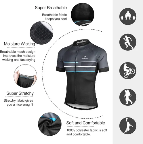 Vista 9 de LAMEDA Cycling Jersey Mens