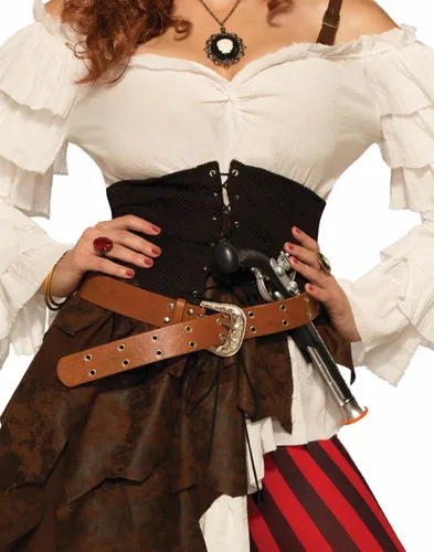 Vista 2 de Forum Novelties Disfraz de pirata de rubí renegado para mujer