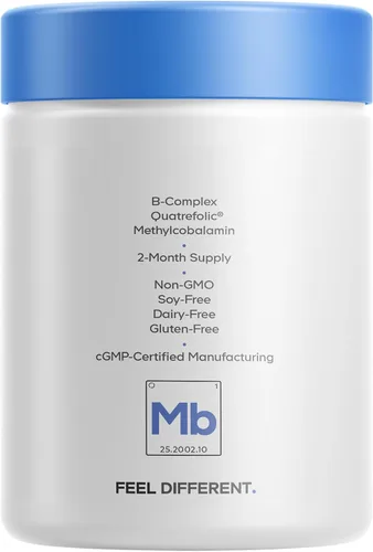 Vista 9 de Codeage Methylfolate B Complex Supplements - 5 MTHF, Metilcobalamina 1000mcg Vitamina B12 metilada, riboflavina, betaína, vitaminas B6, ciclo