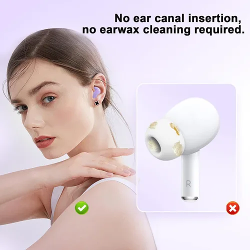 Vista 6 de Pequeños auriculares invisibles ocultos para dormir con anillo de desplazamiento Bluetooth para Iphone Invisible Tiny Ear Buds Side Sleepers