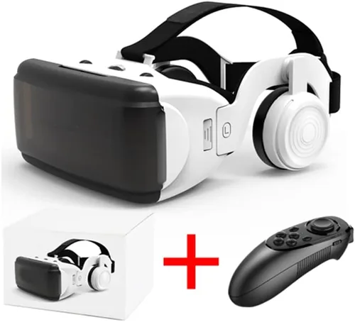 Vista 2 de VR Headset Metaverse and Games with Hand Remote for iPhone and Android Phone with Earphones HeadsetEarphones with Remote