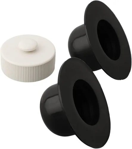 Vista 3 de Drain Cap for Intex Above Ground Pool, Replacement Strainer Hole-Plug Part 4562/11044/10127, Fits 36" and Larger Pools with 0.25" Hoses, White