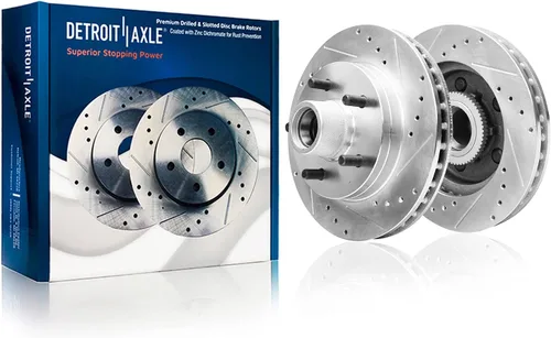 Vista 45 de Detroit Axle - Kit de freno trasero para Chevy GMC Silverado Sierra Suburban Yukon XL 1500 Astro Tahoe Safari Frenos de disco Rotores Pinza de freno