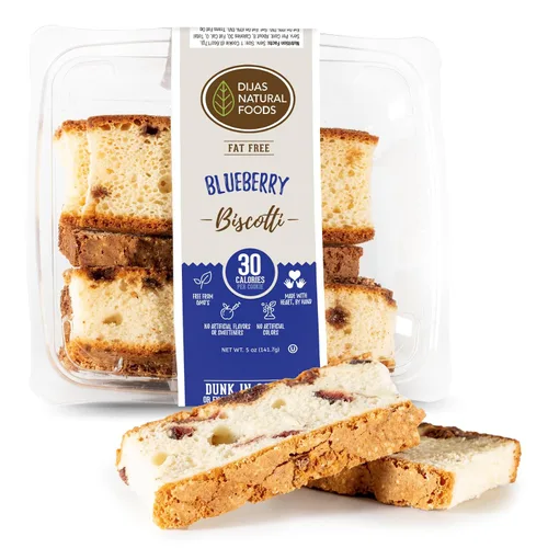 Vista 10 de DIJAS Natural Food s, Galleta de biscotti sin grasa, ingredientes naturales sin conservantes, delicioso aperitivo bajo en calorías (5 onzas)