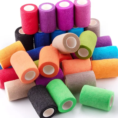 Vista 7 de BQTQ 30 rollos de vendajes autoadhesivos de 3 pulgadas, vendajes autoadhesivos de 3 pulgadas, vendaje elástico para esguinces de hinchazón de muñeca