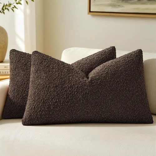 Vista 29 de MIULEE Funda de almohada texturizada con diseño de boucle, color azul aguamarina, funda de almohada lumbar sólida, decorativa de primavera, suave