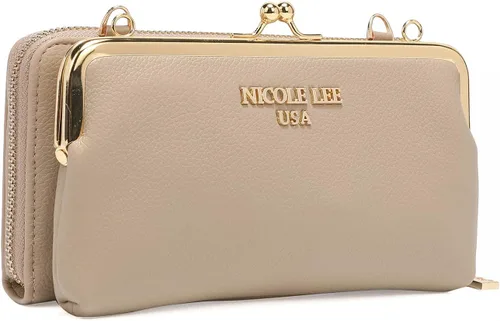 Vista 3 de DESTINY BY NICOLE LEE Cartera cruzada de cuero ecológico correa desmontable ajustable para mujer