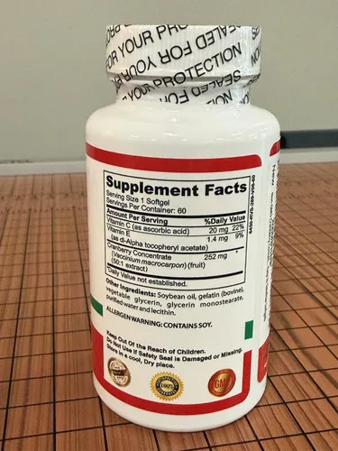 Vista 7 de Suplemento concentrado de arándano no transgénico para infección del tracto urinario ITU. Es igual a 12600 mg de arándanos. Triple fuerza