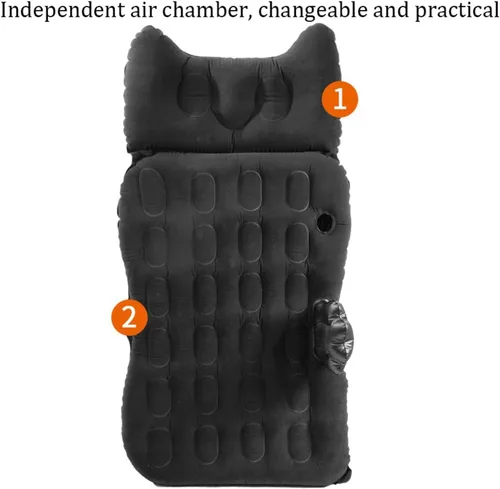 Vista 2 de Colchón de aire para cama de camión, colchón de aire para coche, cama inflable, maletero de coche, almohadilla de dormir trasera, inflador, almohada