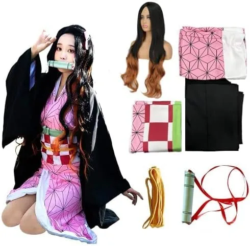 Vista 2 de Anime Cosplay Costume Outfit Dress Suit Full Set with Hairwear and Mouthpiece two style Women