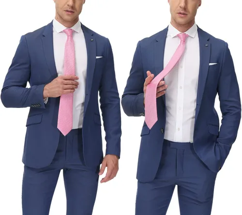 Vista 3 de Adulove Corbata clásica de seda tejida jacquard para hombre