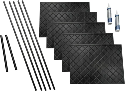 Vista 12 de FASÄDE Kit de protector de vinilo decorativo acolchado de 15 pies cuadrados en plata argente