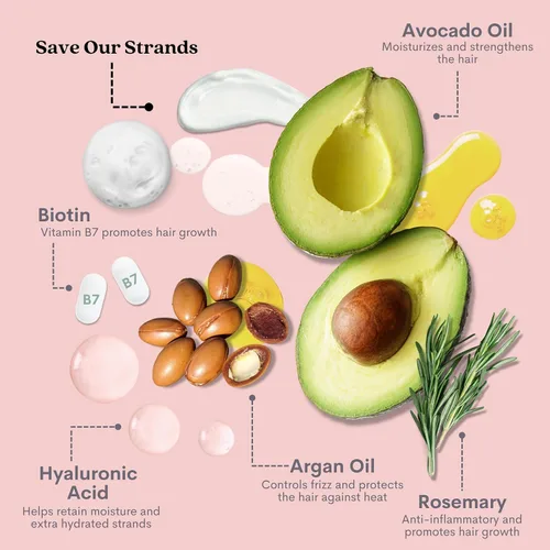 Vista 3 de Pallure Kit hidratante para apoyar el cabello más grueso, voluminoso y de aspecto más completo, infundido con ácido hialurónico, biotina, aguacate