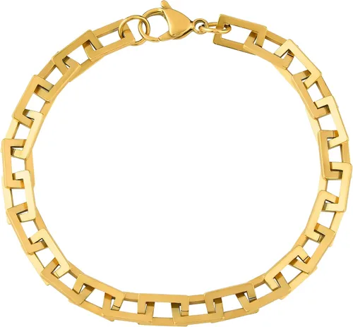 Vista 3 de LONDON FOG Pulsera unisex de oro cuadrado de 8 pulgadas (LF10021)
