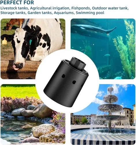 Vista 7 de Válvula de flotador de tanque de agua, válvula de flotador de control automático de nivel de agua, válvula de flotador para ganado, piscinas