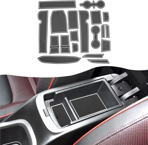 Vista 9 de SXCY Alfombrillas con ranura para puerta Toyota RAV4 2025 para Toyota RAV4 2019-2024 2025, accesorios para portavasos y portavasos 2024 2025 RAV4