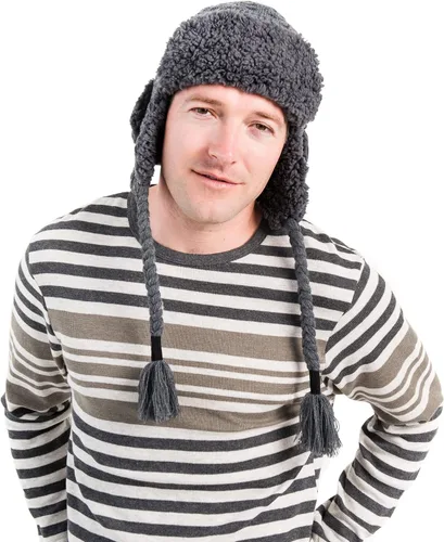 Vista 4 de Muk Luks Sombrero Trapper para hombre, gris Fairley