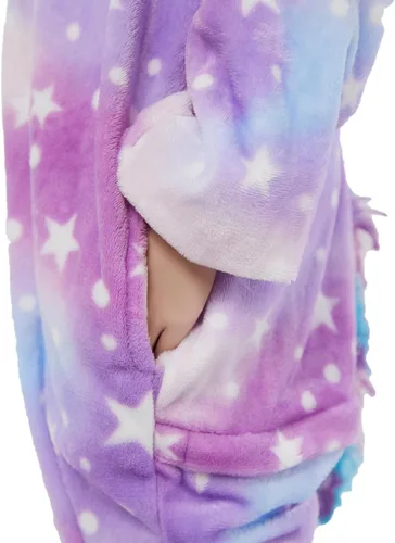 Vista 43 de Mameluco de unicornio para pijamas de animales, cosplay, disfraz unisex de Halloween
