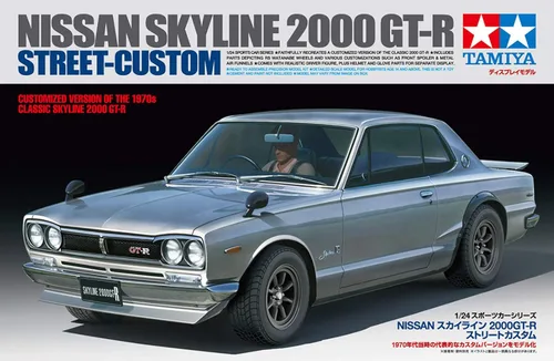 Vista 7 de Tamiya 300024335 Nissan Fahrzeug 300024335-1:24 Skyline 2000GT-R Street Custom, Réplica fiel, Construcción de plástico, Manualidades, Kit