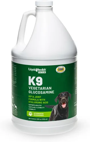 Vista 8 de LIQUIDHEALTH Glucosamina líquida vegetariana K9 de 32 onzas para todos los perros, condroitina, MSM, Omega 3, ácido hialurónico antioxidantes, salud