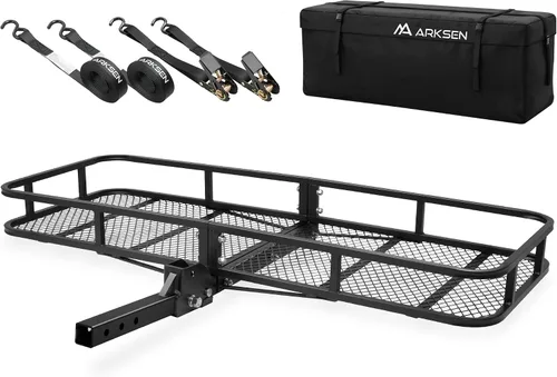Vista 11 de Canasta de carga plegable de ARKSEN, receptor de enganche de 2", 60" de ancho