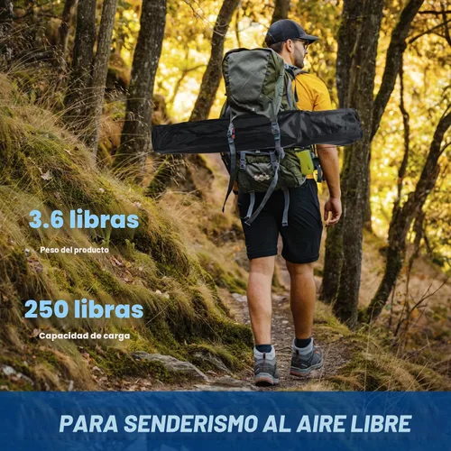 Vista 5 de WEIDIORME Paquete de 2 sillas de campamento ligeras para adultos y adolescentes, sillas portátiles plegables de capacidad de 250 libras con bolsa