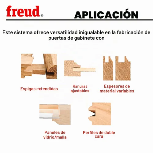 Vista 5 de Broca encaminadora Freud 99–001 1/2-pulgadas a 1–1/4 pulgadas con vástago 1/2 pulgada