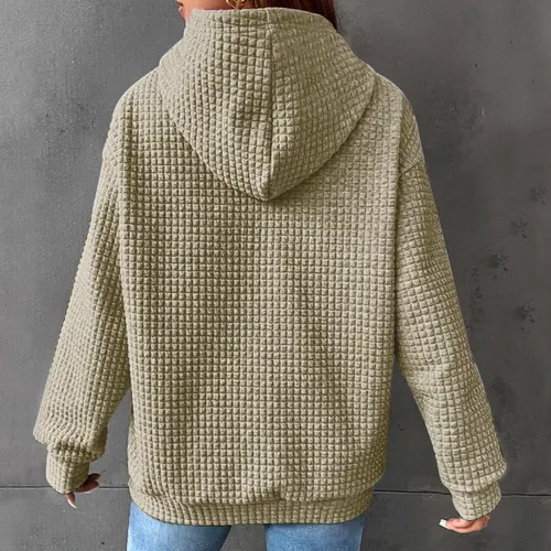 Vista 3 de Sudaderas de gran tamaño con capucha para mujer, suéter de forro polar de otoño, casual, cómodo, trajes de moda 2023 Y2K