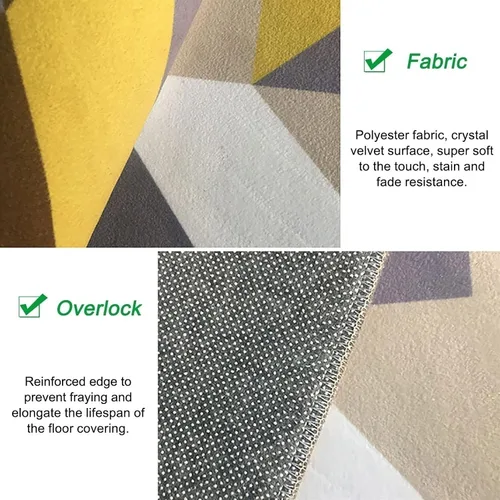 Vista 3 de Alfombra de pasillo suave y esponjosa, lavable, color verde, moderna, extra ancha, de 1, 3, 5, 7, 9, 11, 13, 15, 17, 18 pies, con respaldo de goma