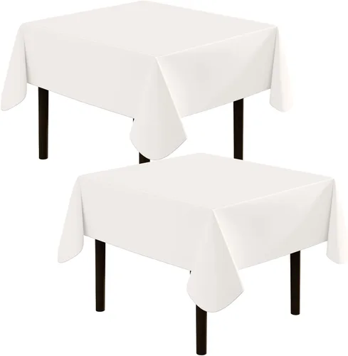 Vista 53 de homing - Mantel cuadrado de vinilo, mantel de plástico impermeable y a prueba de derrames con respaldo de franela, cubierta de mesa fácil de limpiar