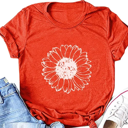 Vista 4 de Pantalones cortos para mujer, sexy, casual, camiseta gráfica para mujer, linda camiseta de manga corta para mujer, camiseta casual para adolescentes