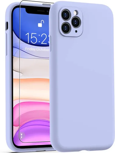 Vista 31 de Goodon Funda para iPhone 11 Pro con protector de pantalla - Protección mejorada de la cámara - Forro de microfibra suave - Funda protectora