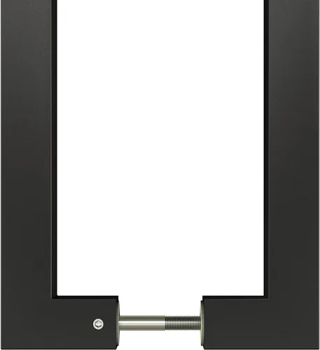Vista 8 de BARNSMITH Manija de empuje para puerta de granero de 24 pulgadas, manija cuadrada de puerta comercial, forma rectangular de acero inoxidable