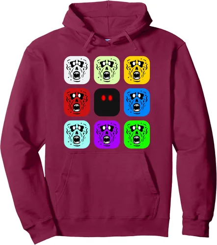 Vista 10 de Sudadera con capucha Zombie Rush Zombies, Negro, S