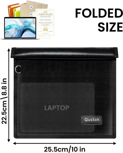 Vista 3 de Bolsas Faraday grandes para tablet, bolsa Faraday, evita piratería, seguimiento y NFC/WiFi/Bluetooth para teléfonos, llaveros