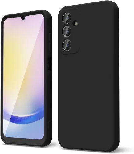Vista 205 de oakxco Funda para teléfono Samsung Galaxy A12 con agarre de silicona líquida, linda delgada fina suave cubierta de gel de goma TPU lisa para mujeres